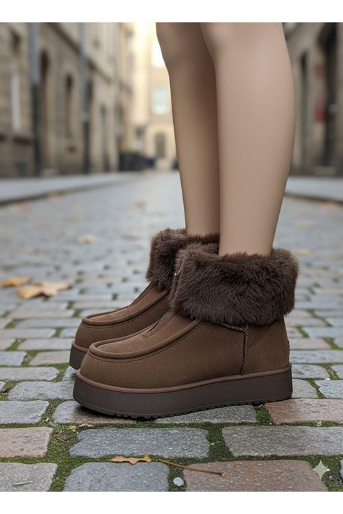 Zinya Kahverengi Süet Bot