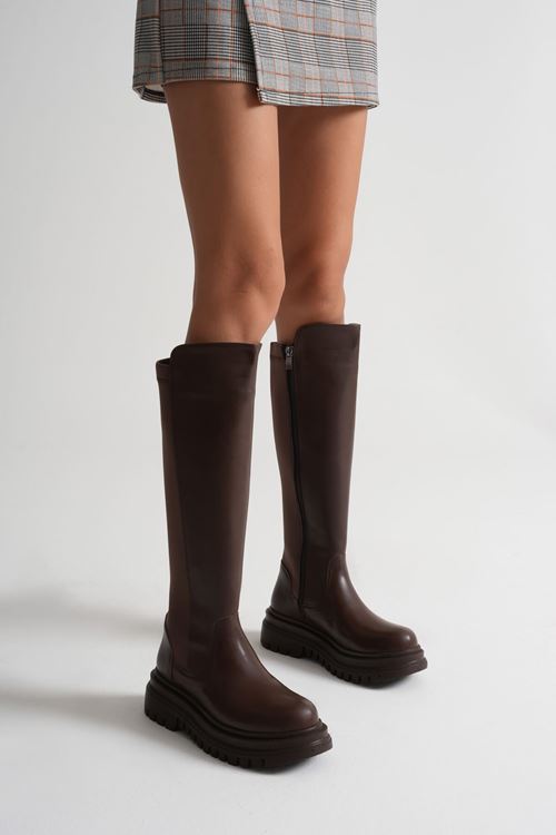 Kadın Günlük Acı Kahve Çizme SHTR08MK12B