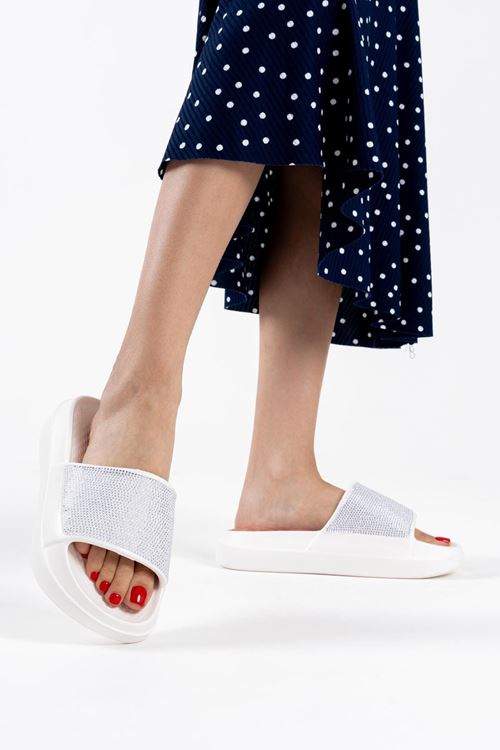 Kadın Taş Detaylı Yazlık Terlik SHTR42MY02C