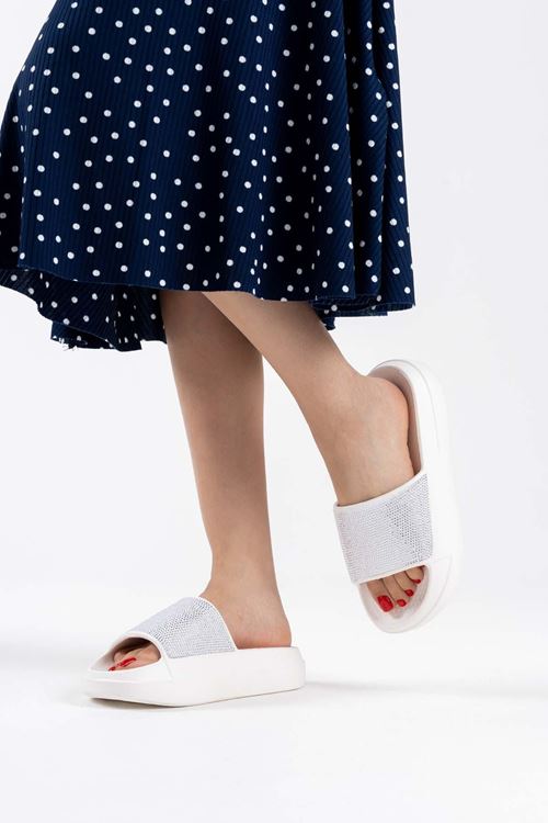 Kadın Taş Detaylı Yazlık Terlik SHTR42MY02C