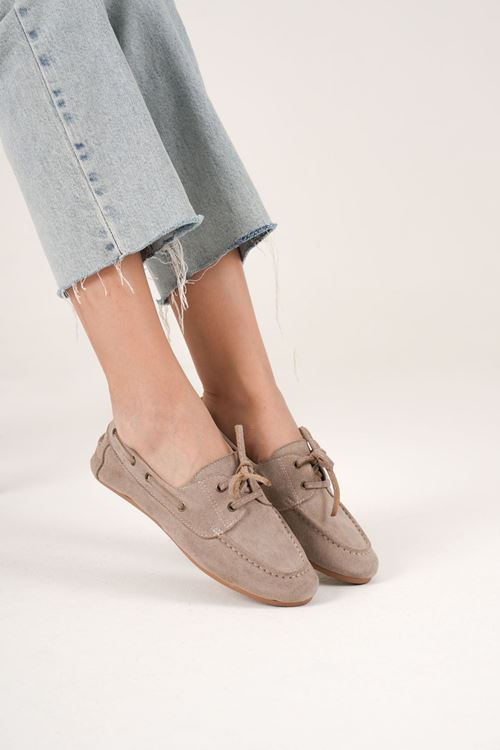 Kadın Vizon Günlük Süet Ayakkabı EATR27MS06D