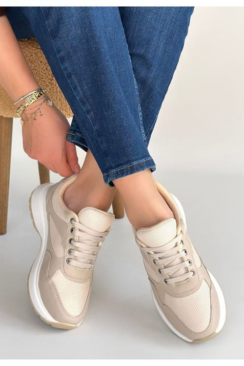 Slar Vizon Cilt Bağcıklı Spor Ayakkabı