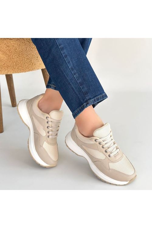 Slar Vizon Cilt Bağcıklı Spor Ayakkabı