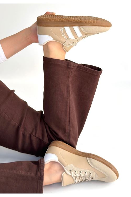 Zerti Bej Cilt Bağcıklı Spor Ayakkabı