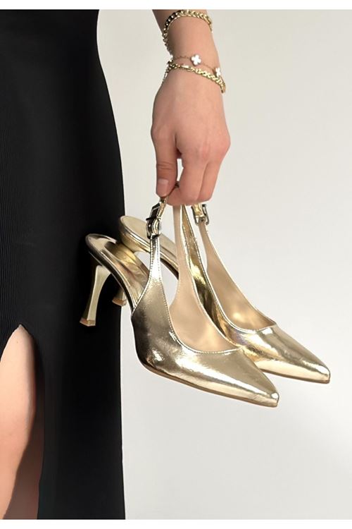 Uster Gold Rugan Topuklu Ayakkabı