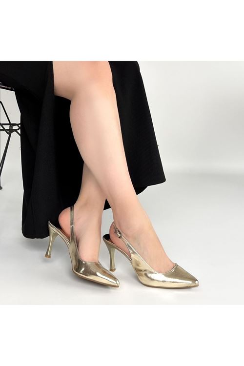 Uster Gold Rugan Topuklu Ayakkabı