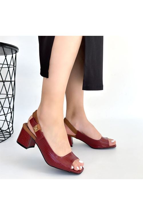 Alessi Bordo  Rugan Topuklu Ayakkabı