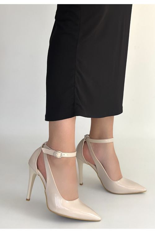 Wenni Bej Rugan Stiletto Ayakkabı