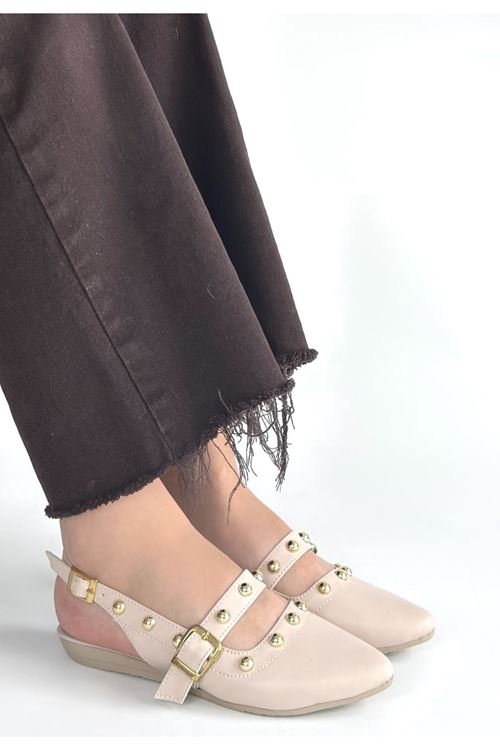 Jorwi Bej Cilt Babet Ayakkabı