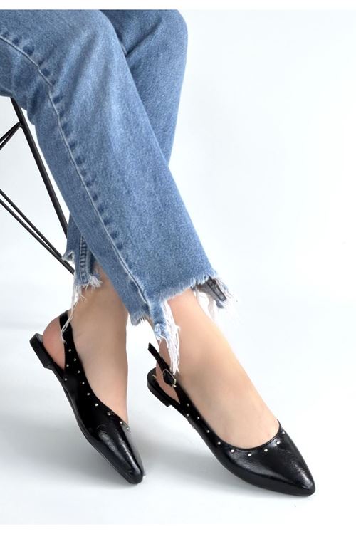 Lowwi Siyah Rugan Babet Ayakkabı