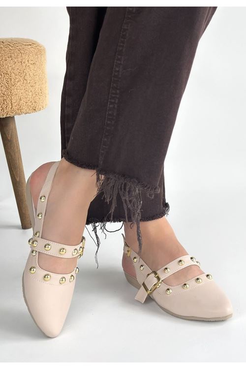 Jorwi Bej Cilt Babet Ayakkabı