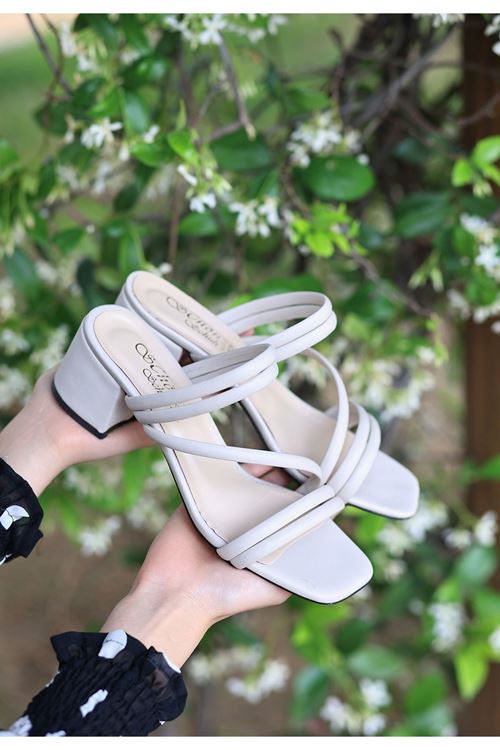 Sarai Ten Cilt Topuklu Terlik