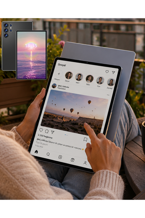 16GB RAM 1TB Tablet PC Klavyeli Kılıflı Kalemli Tablet Seti