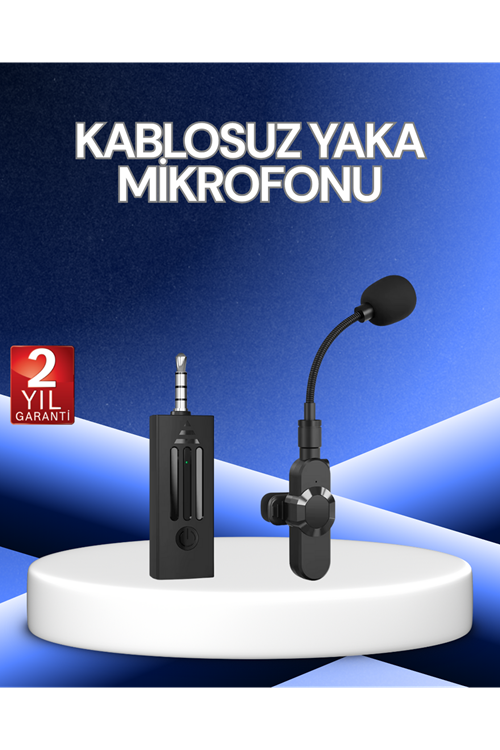 2.4 GHz Düşük Gecikmeli Kablosuz Ses Kayıt Mikrofonu