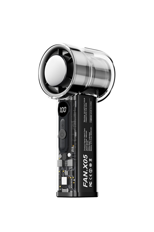 Dijital Ekranlı USB Şarjlı Güçlü Taşınabilir El Fanı