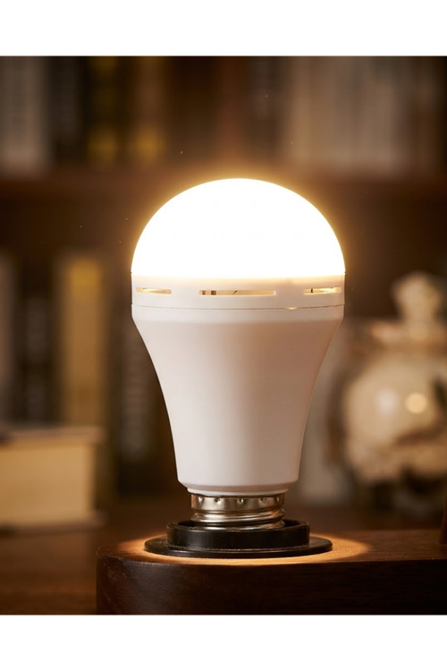 Şarj Edilebilir LED Ampul 35 Watt Soğuk Beyaz Uzun Ömürlü Tasarruflu