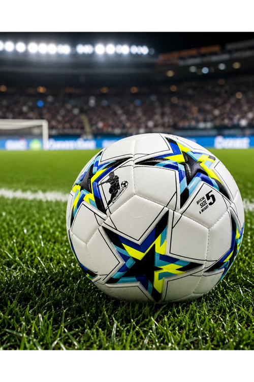 Antrenman ve Maç İçin Futbol Topu Kaymaz Yüzeyli Dengeli Sekme Yapısı
