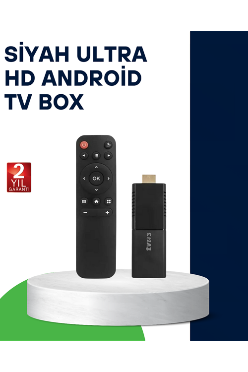 4K Ultra HD Android TV Stick – Tak Çalıştır Akıllı TV Cihazı