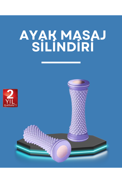 Ayak Masaj Rulosu Akupresur Silindir Kas Gevşetici Taşınabilir