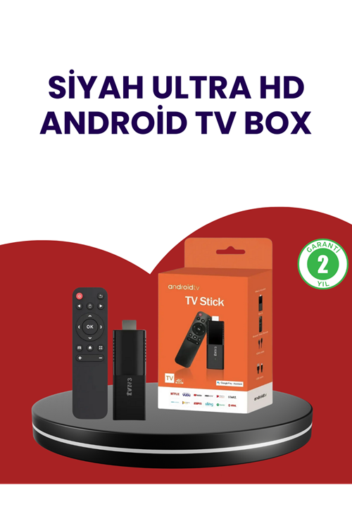 WiFi ve Bluetooth Destekli Android TV Dönüştürücü Stick