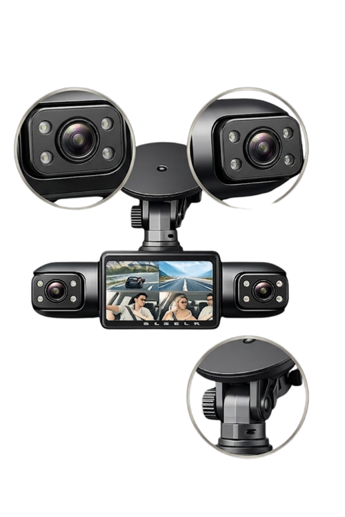 Full HD Araç İçi Kamera Geniş Açılı Lens ve Çok Kanallı Kayıt