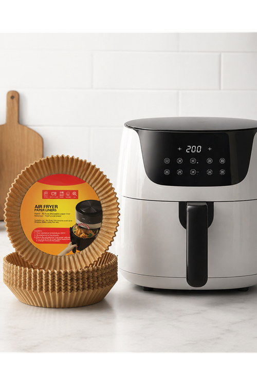 100 Adet Airfryer Kağıdı Su Geçirmez Yağ Tutmaz Pişirme Altlığı