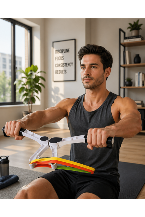 Evde Spor İçin Direnç Bantlı Üst Vücut Egzersiz Aleti