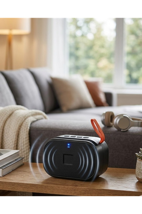 Taşınabilir Kablosuz Bluetooth Hoparlör USB TF Kart Destekli Ses Sistemi