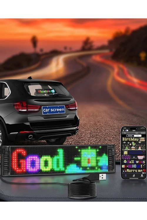 Dekoratif LED Yazı Paneli RGB Animasyonlu Uzaktan Kumandalı Ekran