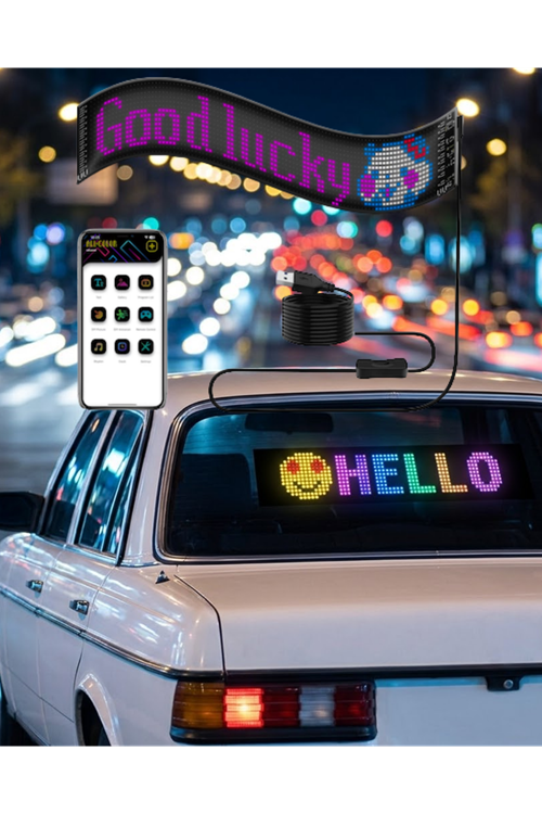 LED Matrix Panel RGB Yazı Yazma Animasyonlu Telefon Kontrollü Akıllı Ekran