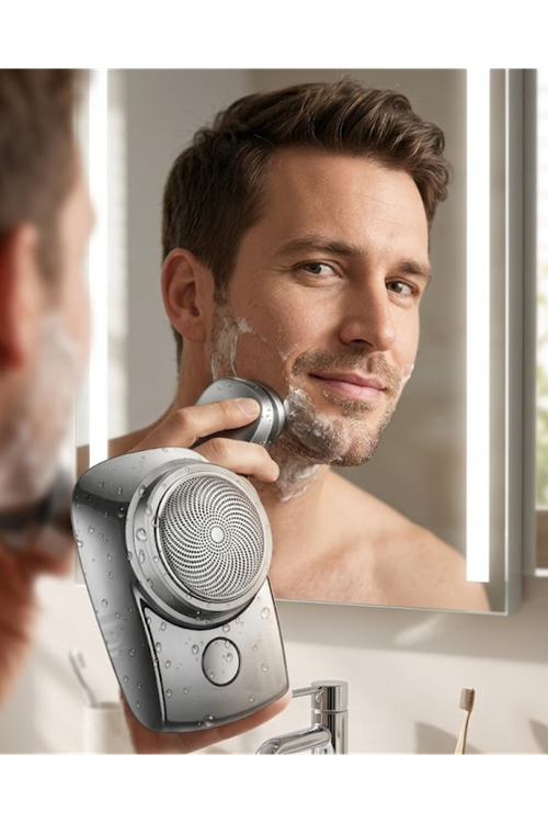 Mini Shaver Sıfır Sakal Taşınabilir Şarjlı Tıraş Makinesi IPX6 Korumalı USB
