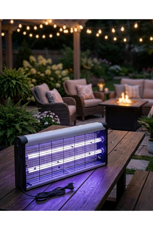Ev Balkon Mutfak İçin Elektrikli Sinek Savar 10W UV Işıklı Lamba
