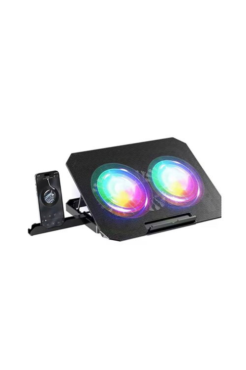 RGB Fanlı Laptop Soğutma Standı USB Girişli Notebook Yükseltici