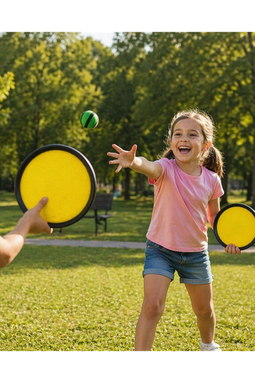 Catch Ball Set 2 Kişilik Top Yakalama Oyunu Çocuk Aktivite Seti