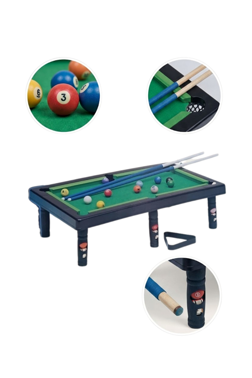 Çocuklar İçin Bilardo Seti Masaüstü Snooker ve Pool Oyuncak