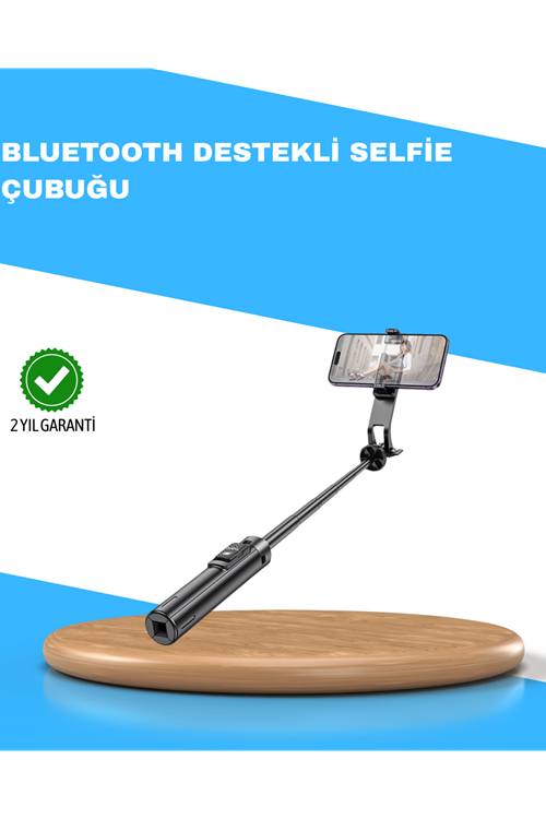 Uzaktan Kumandalı Bluetooth Selfie Çubuğu– 130 cm Ayarlanabilir