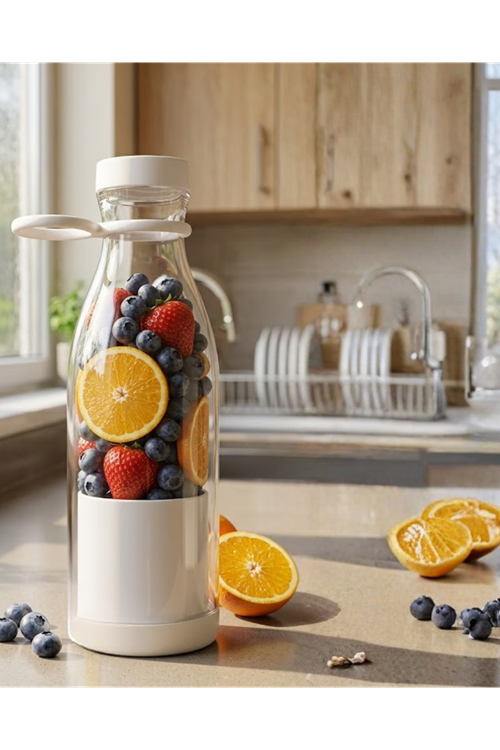 Taşınabilir Blender 380 ml USB Şarjlı Meyve ve Smoothie Hazırlayıcı