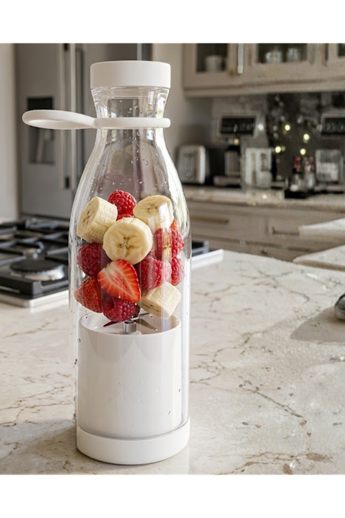 Mini Smoothie Blender USB Şarjlı 380 ml Taşınabilir ve Hafif Tasarım