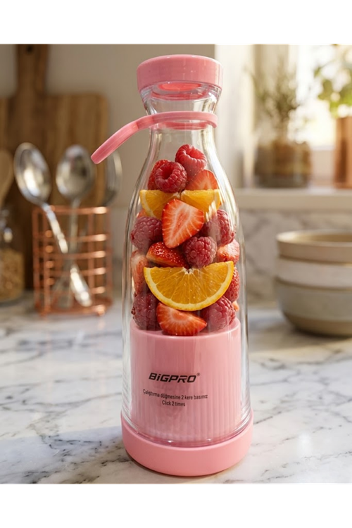 Taşınabilir Blender Smoothie ve Meyve Karıştırıcı Kablosuz Kullanım