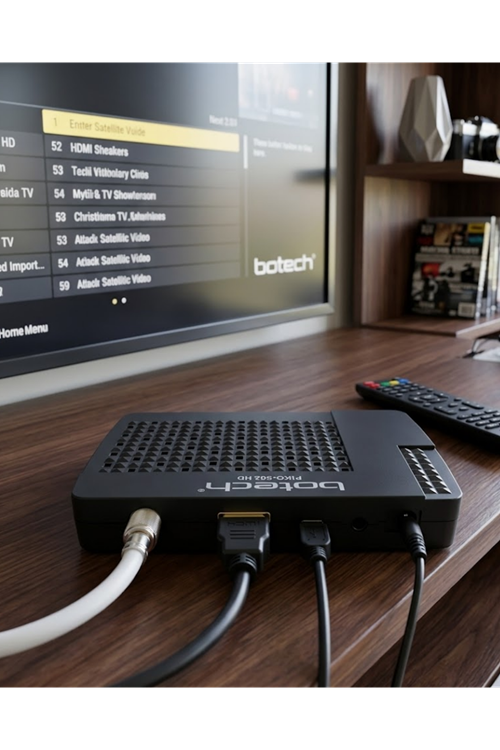 HDMI ve USB Girişli Full HD Uydu Alıcısı EPG Destekli Pratik Kullanım