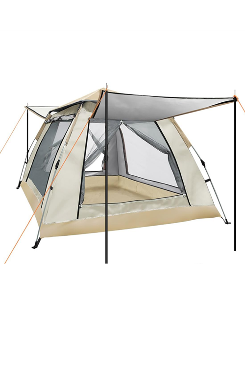 Güneşlikli Kamp Çadırı 240x240x160 cm 6 Kişilik Kolay Kurulum Outdoor