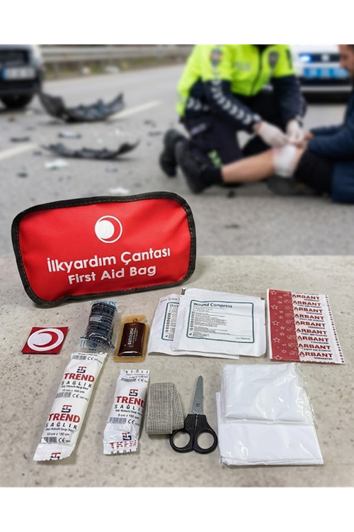 Araç ve Ev İçin İlk Yardım Çantası Eksiksiz Acil Müdahale Seti