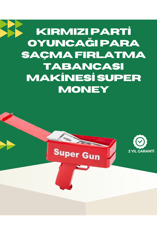 Elektrikli Money Gun Oyuncak Parti Tabancası