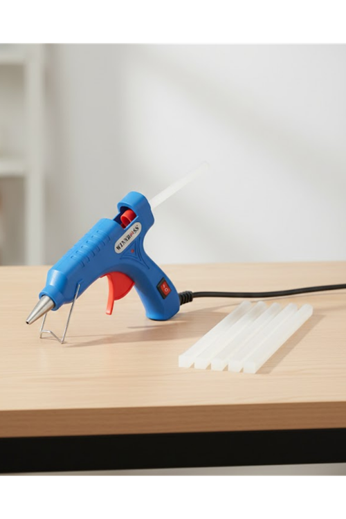 Pratik Kullanımlı 20W Silikon Tabancası 7.5 mm Silikon Uyumlu 5 Adet Hediye Silikon