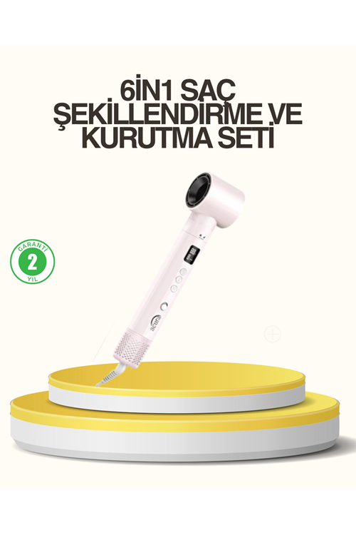 Motorlu LCD Ekranlı Saç Şekillendirme Seti