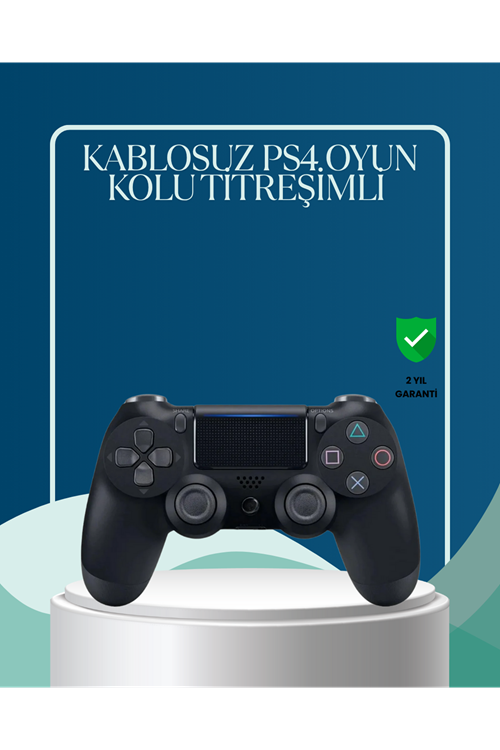 Kablosuz PS4 Oyun Kolu Çift Motor Titreşimli Uzun Bataryalı