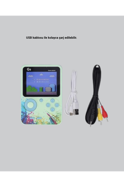 G5 Retro Oyun Konsolu 500 Klasik Oyunlu 3 İnç HD Ekran ve TV Bağlantılı
