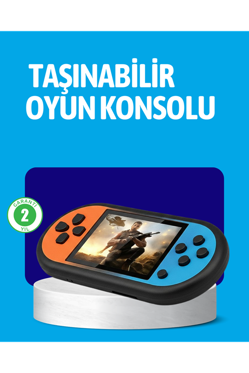 Retro 520 Oyunlu Taşınabilir Konsol HD Ekran USB Şarjlı