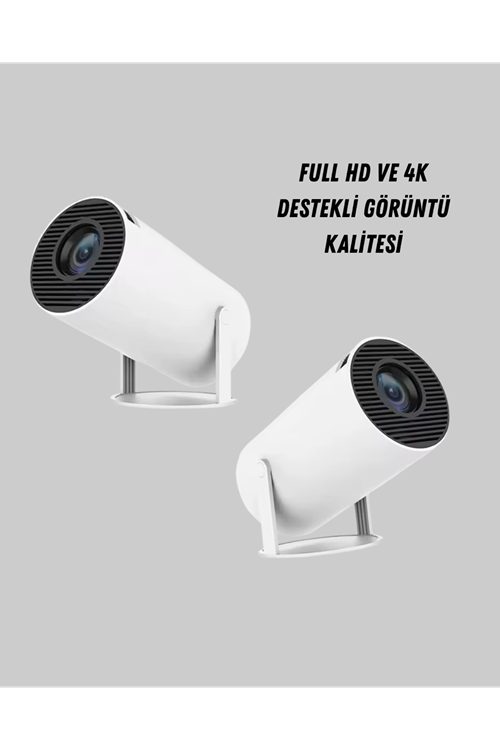 Ev Sineması Projeksiyon Cihazı – 160 ANSI Lümen, 4K Uyumlu ve Kablosuz Görüntü Aktarımı