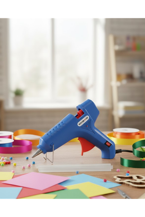 Ev ve Hobi İçin 60 W Silikon Tabancası 11 mm Uyumlu 5 Adet Hediye Silikon